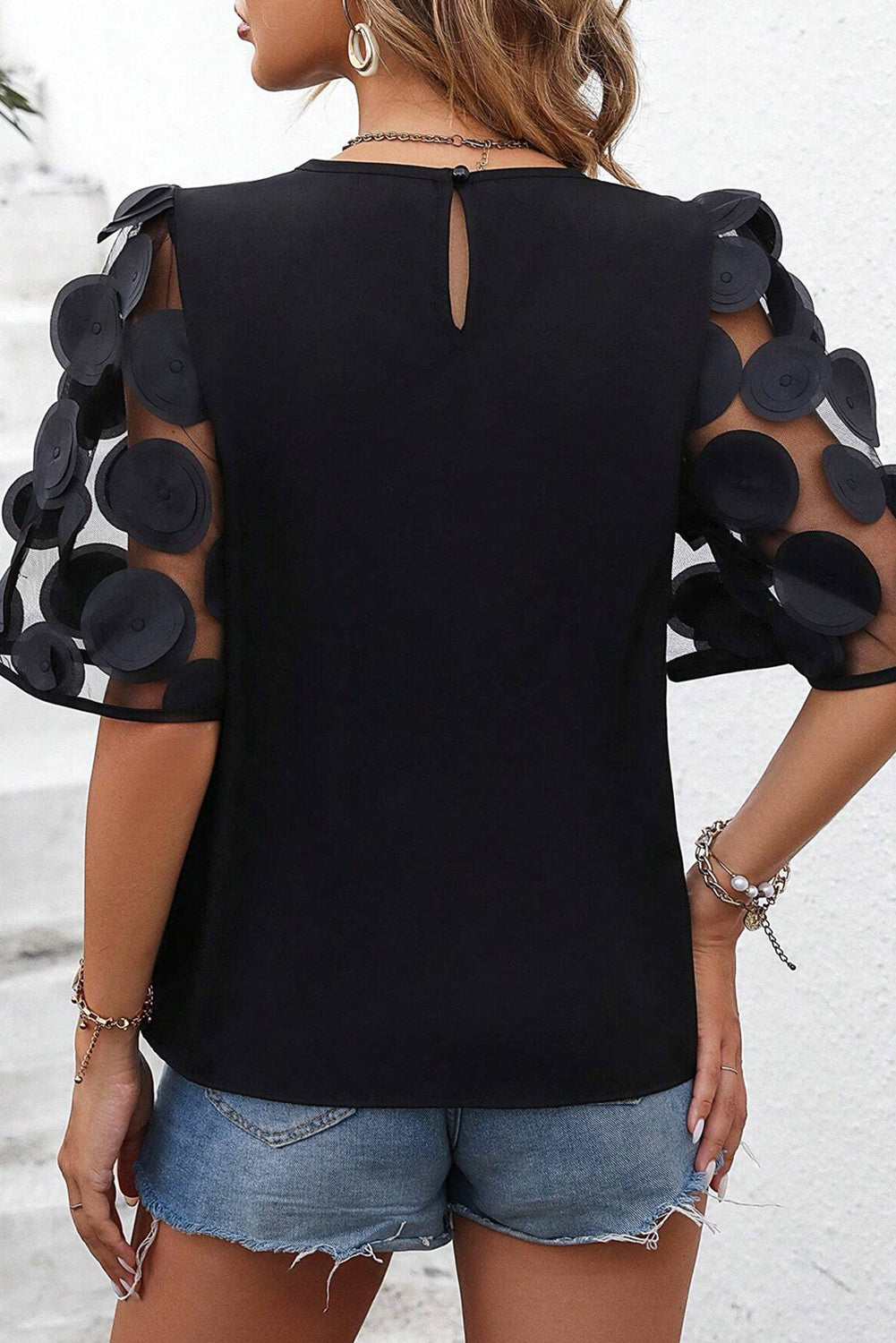 Roze mesh blouse - PrizQ