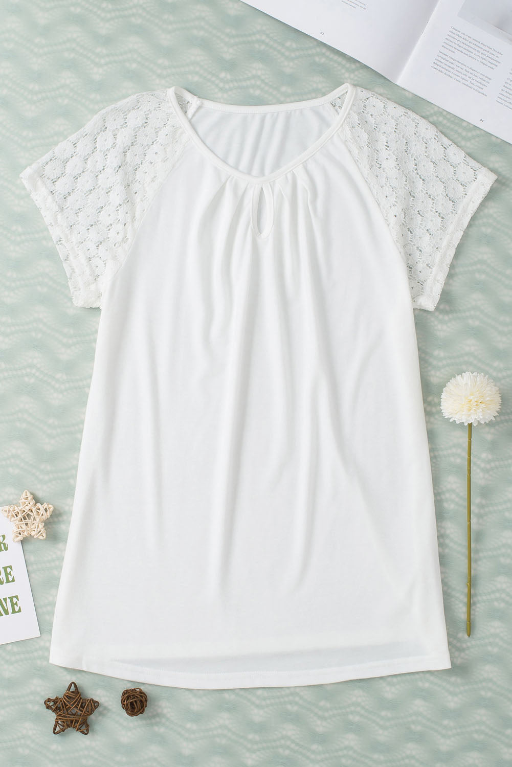 Zwarte top Lace Sleeve - PrizQ