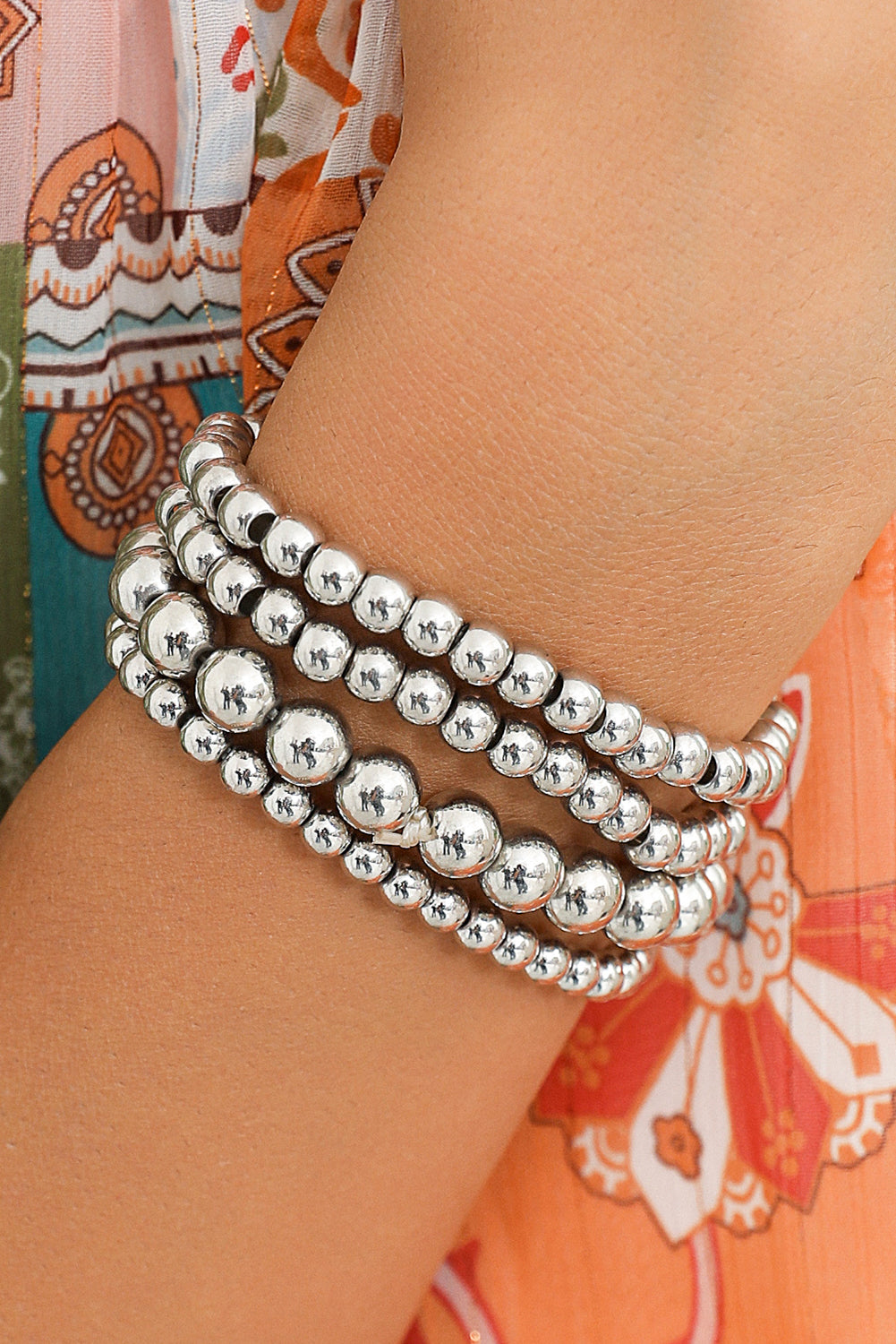 Zilverkleur kralenarmband - PrizQ