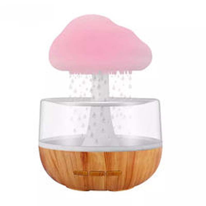 2-in-1 Desk Humidifier Rain Cloud Aromatherapy Essential Oil Zen Diffuser & Raining Cloud Night Light Mushroom Lamp - PrizQ