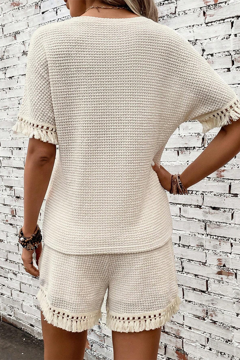 Beige kort twee-delig kledingstuk - PrizQ