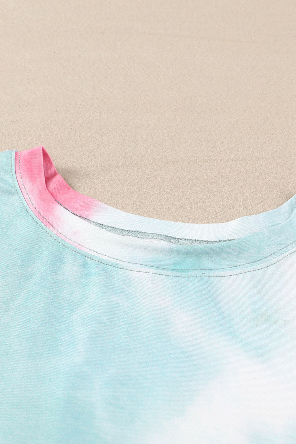 Multicolor Tie Dye Oversized Slit Tee Dress - PrizQ