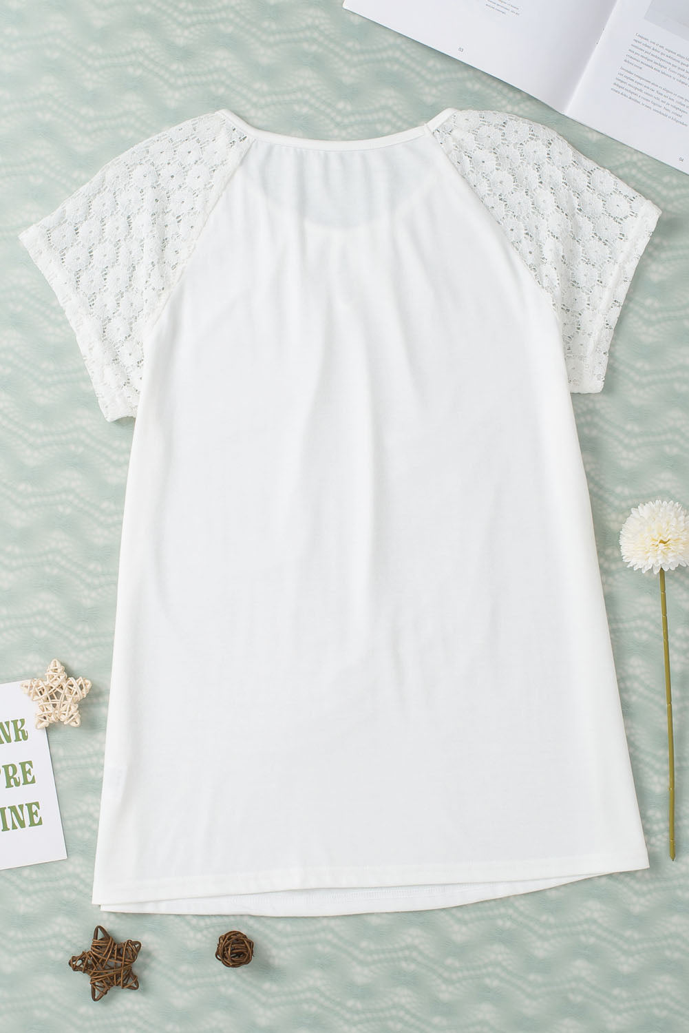 Zwarte top Lace Sleeve - PrizQ