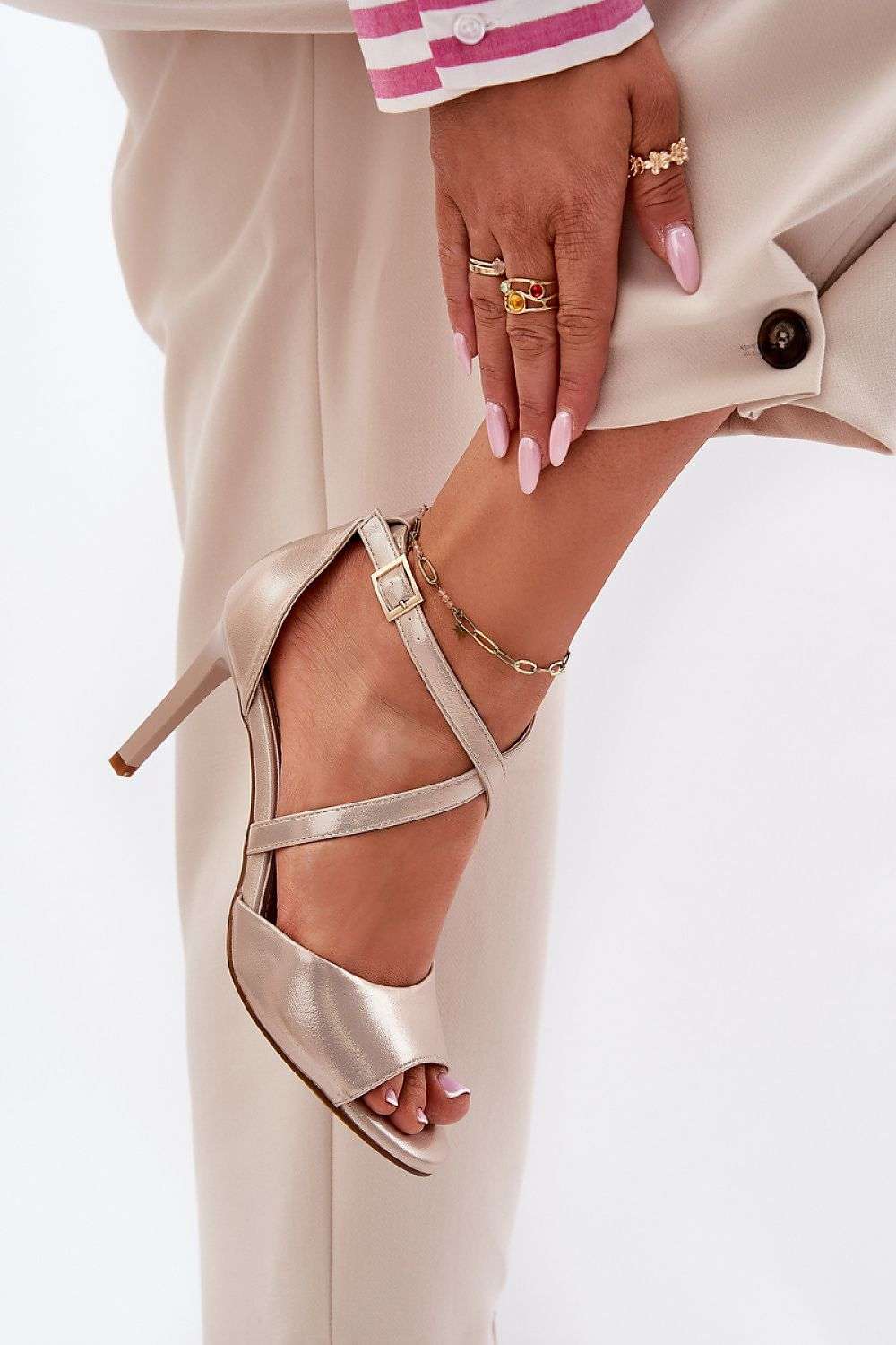 sandalen op hak model 212832 Step in style