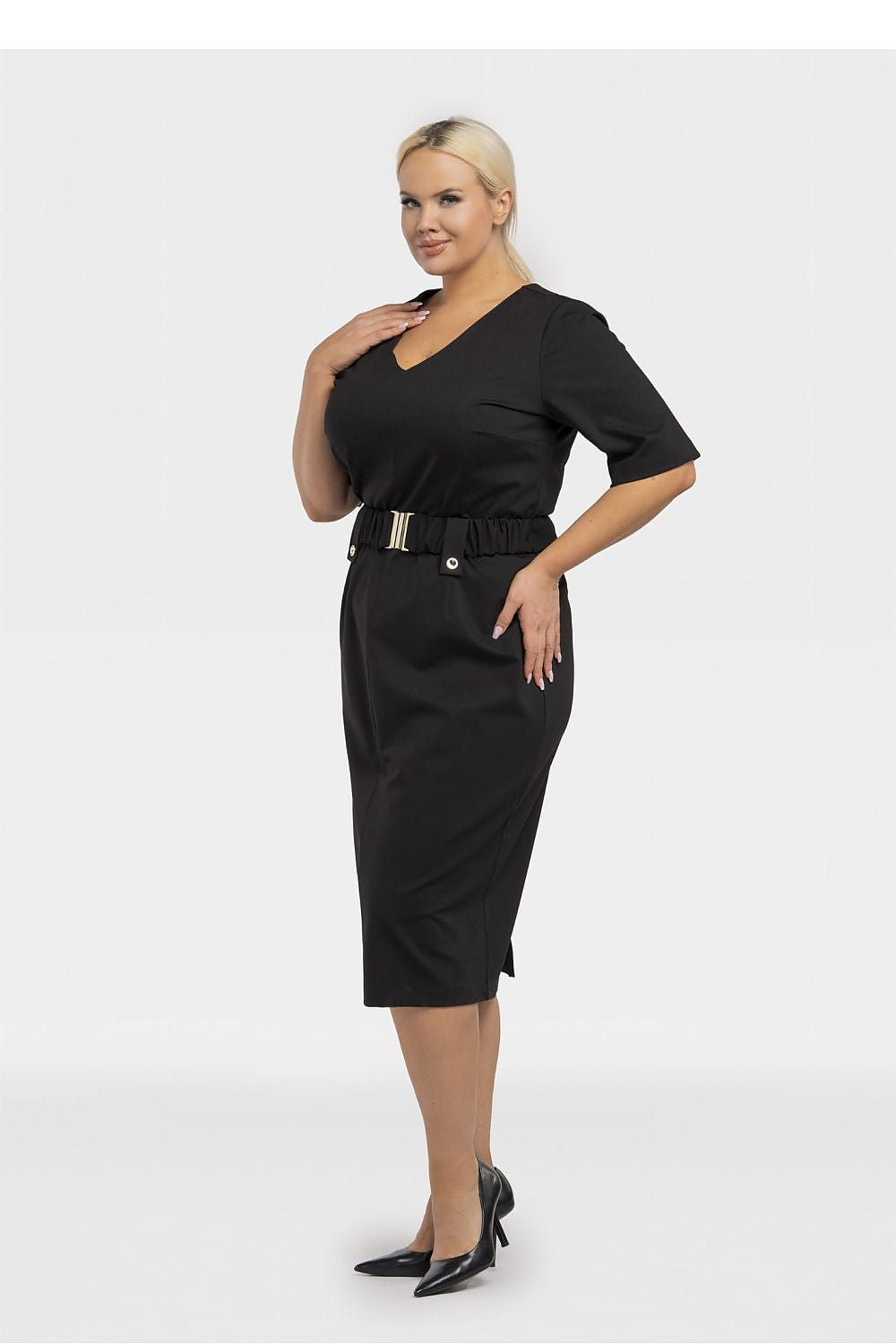 Plus size jurk model 195025 Karko
