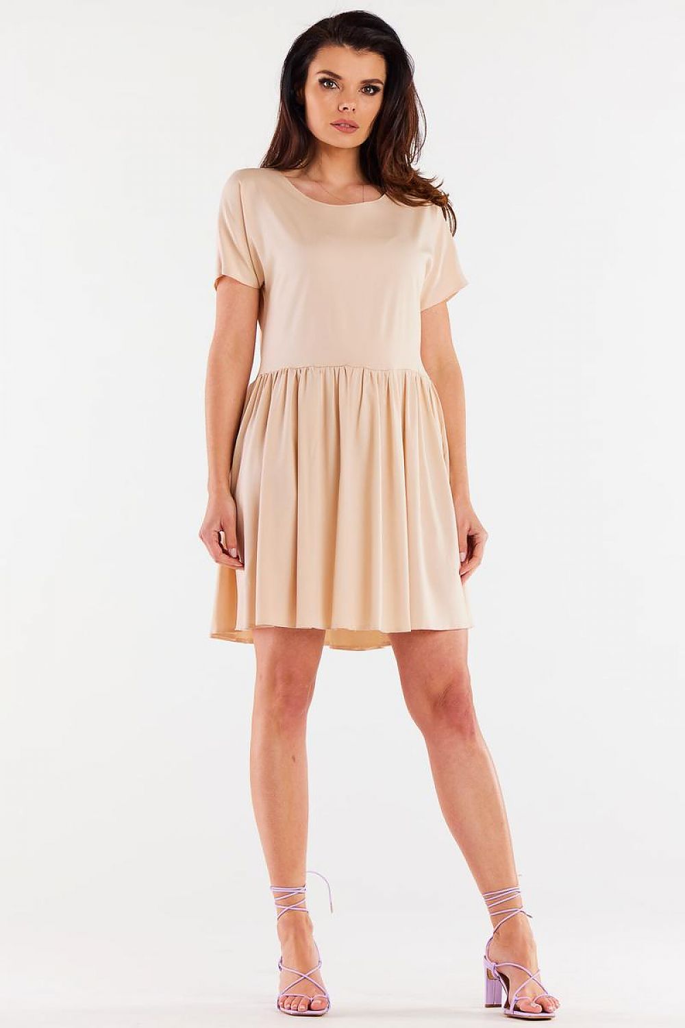 Stijlvolle Jurk met Ruches model 196610 – Perfect voor Elke Gelegenheid - PrizQ