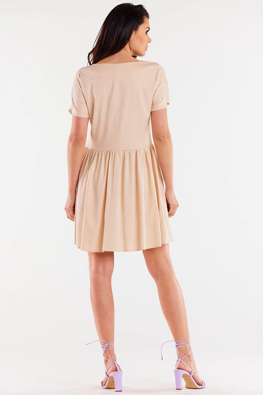 Stijlvolle Jurk met Ruches model 196610 – Perfect voor Elke Gelegenheid - PrizQ
