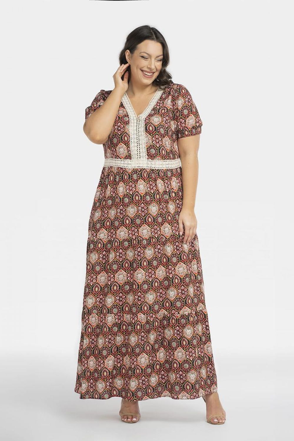 Plus size jurk model 196882 Karko