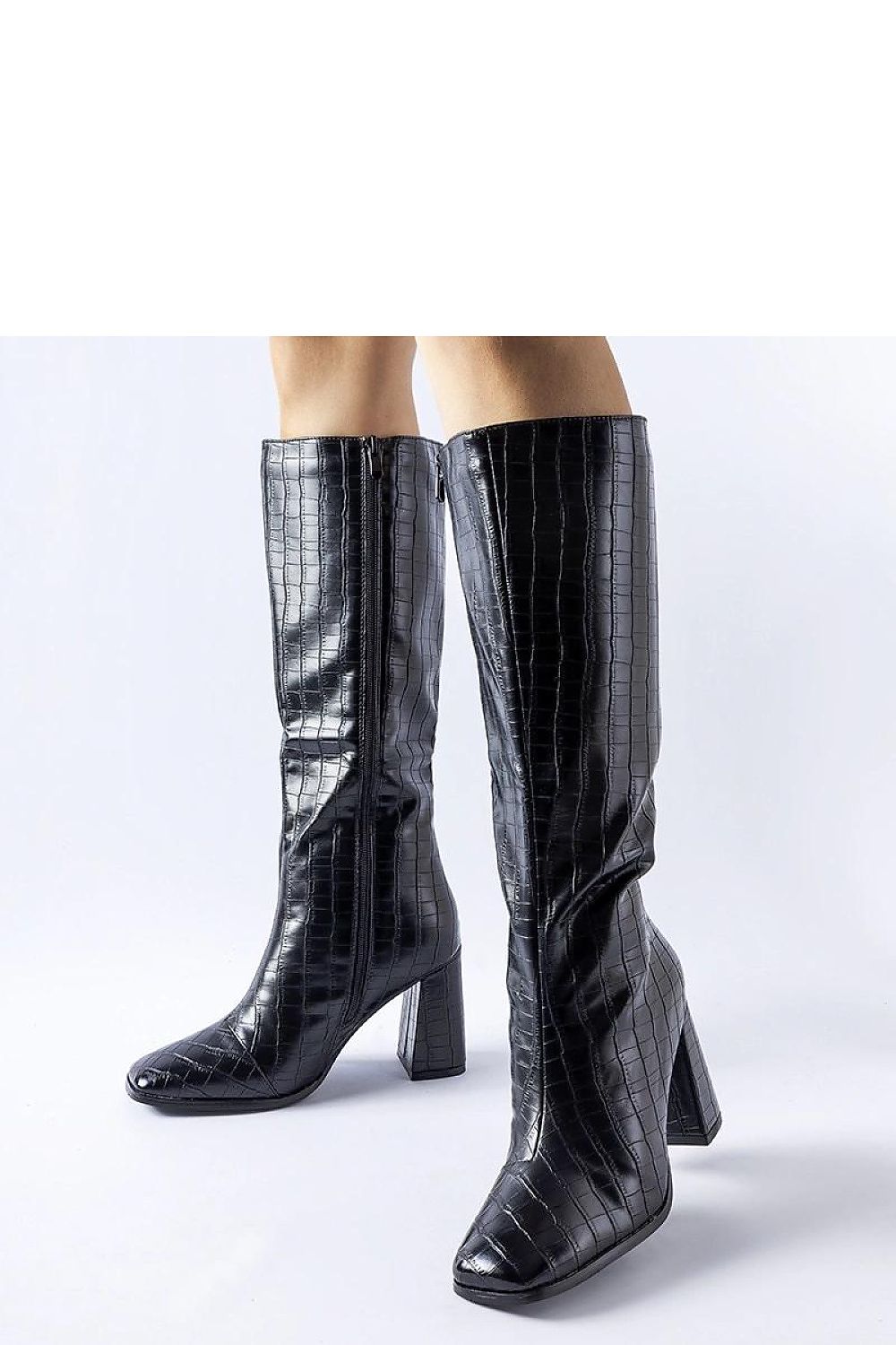 Ferruccio Luxe Boots – stijlvolle laarzen met blokhak van ecoleder en ritssluiting, perfect voor dagelijks gebruik.