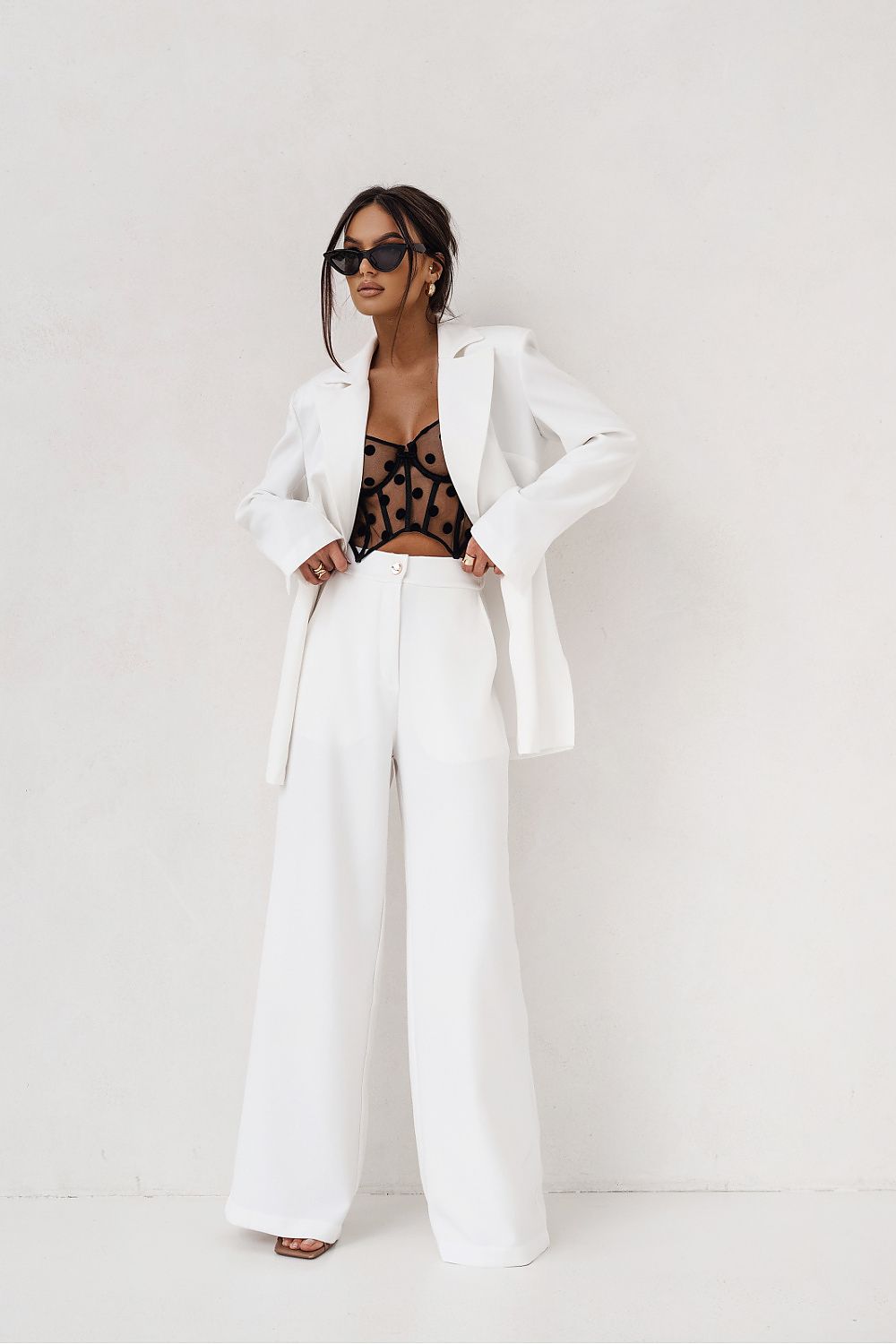 Fuchsia Royale Set elegant fuchsia damespak met blazer en pantalon