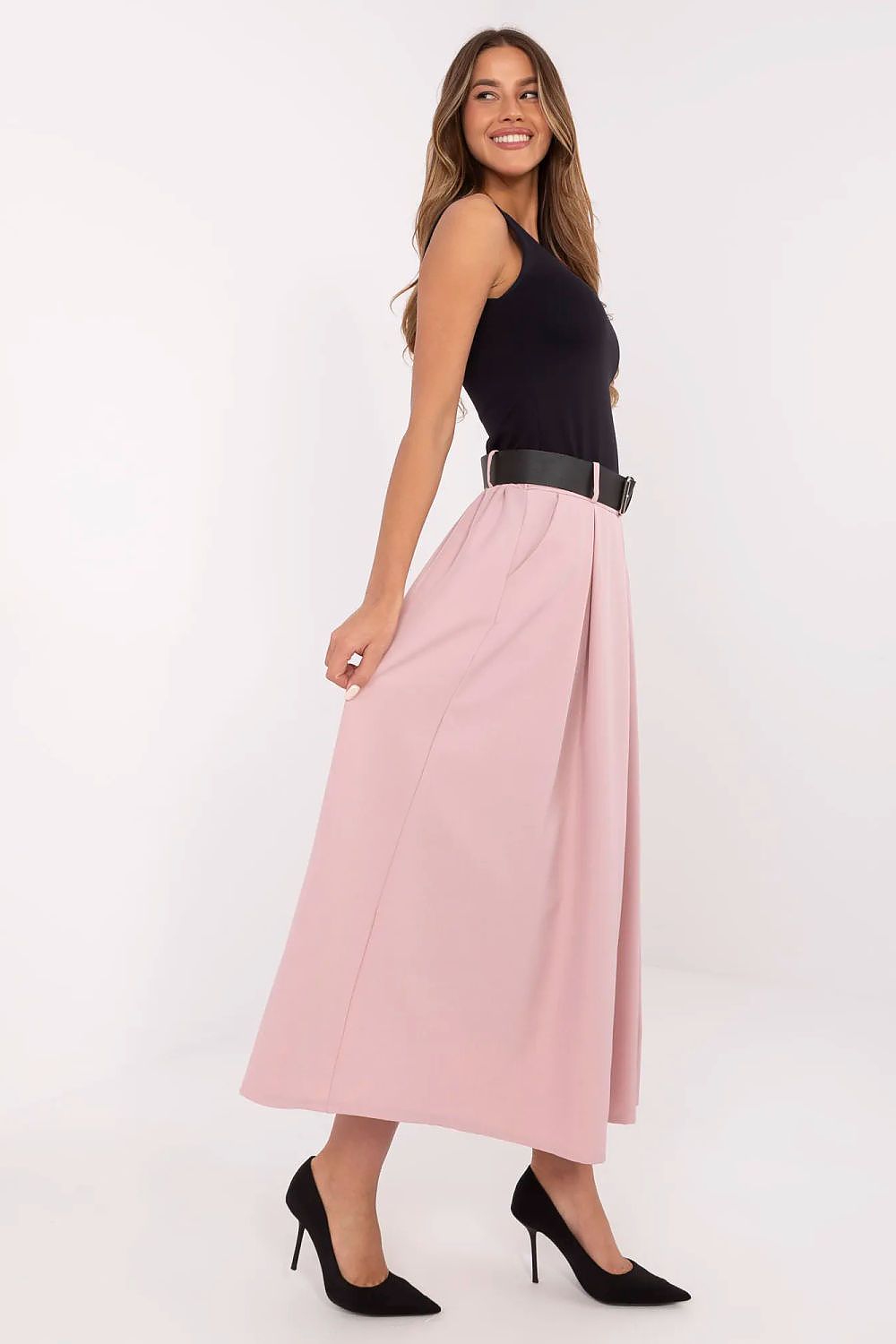 Lange rok model 209407 Italy Moda