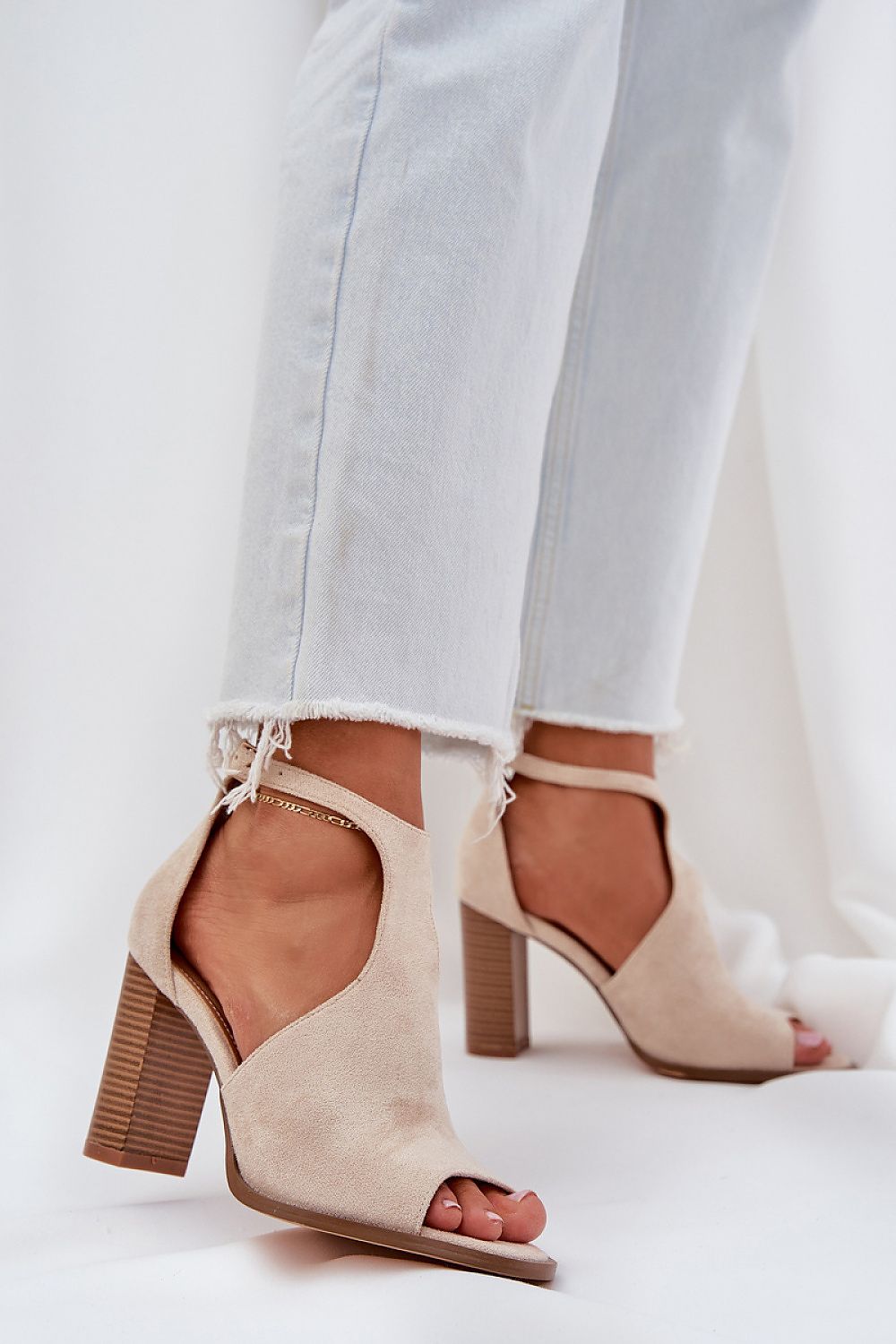 sandalen op hak model 210153 Step in style
