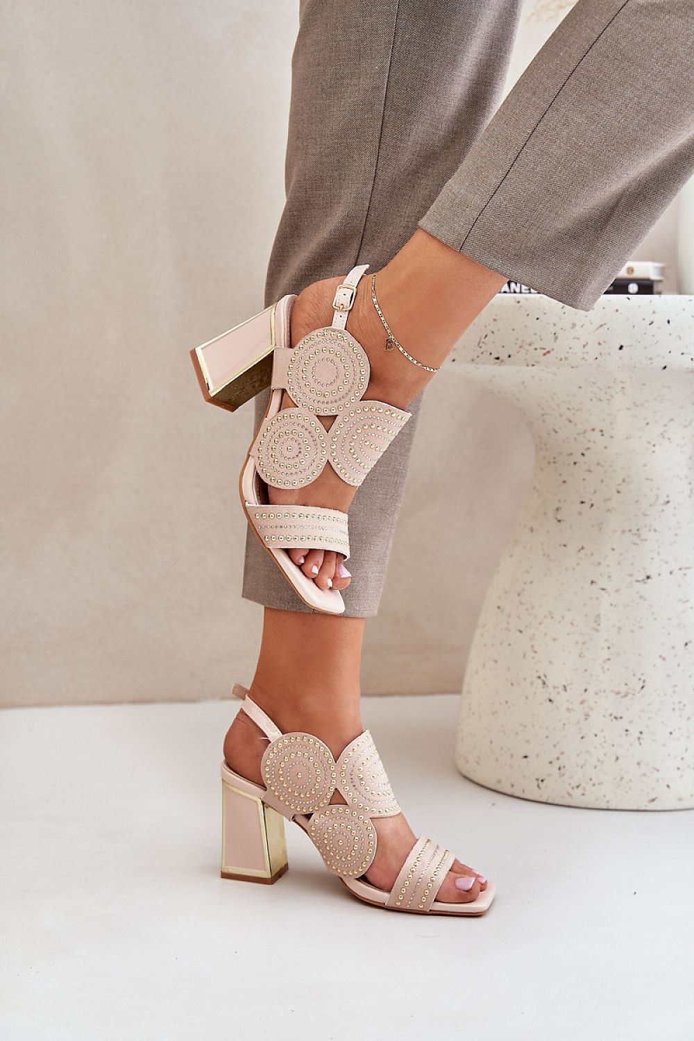 sandalen op hak model 210710 Step in style