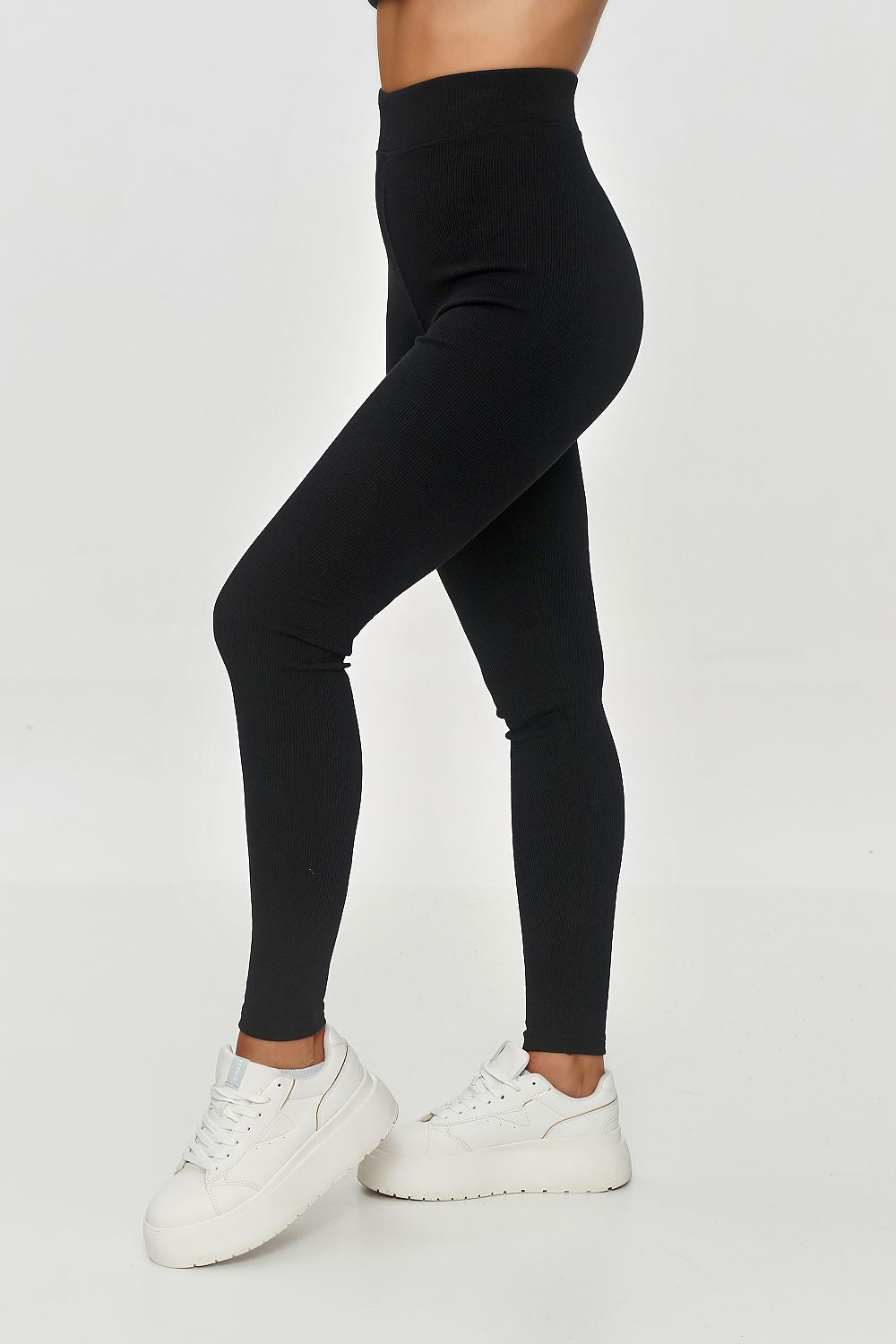 Lange leggings model 209665 Makadamia