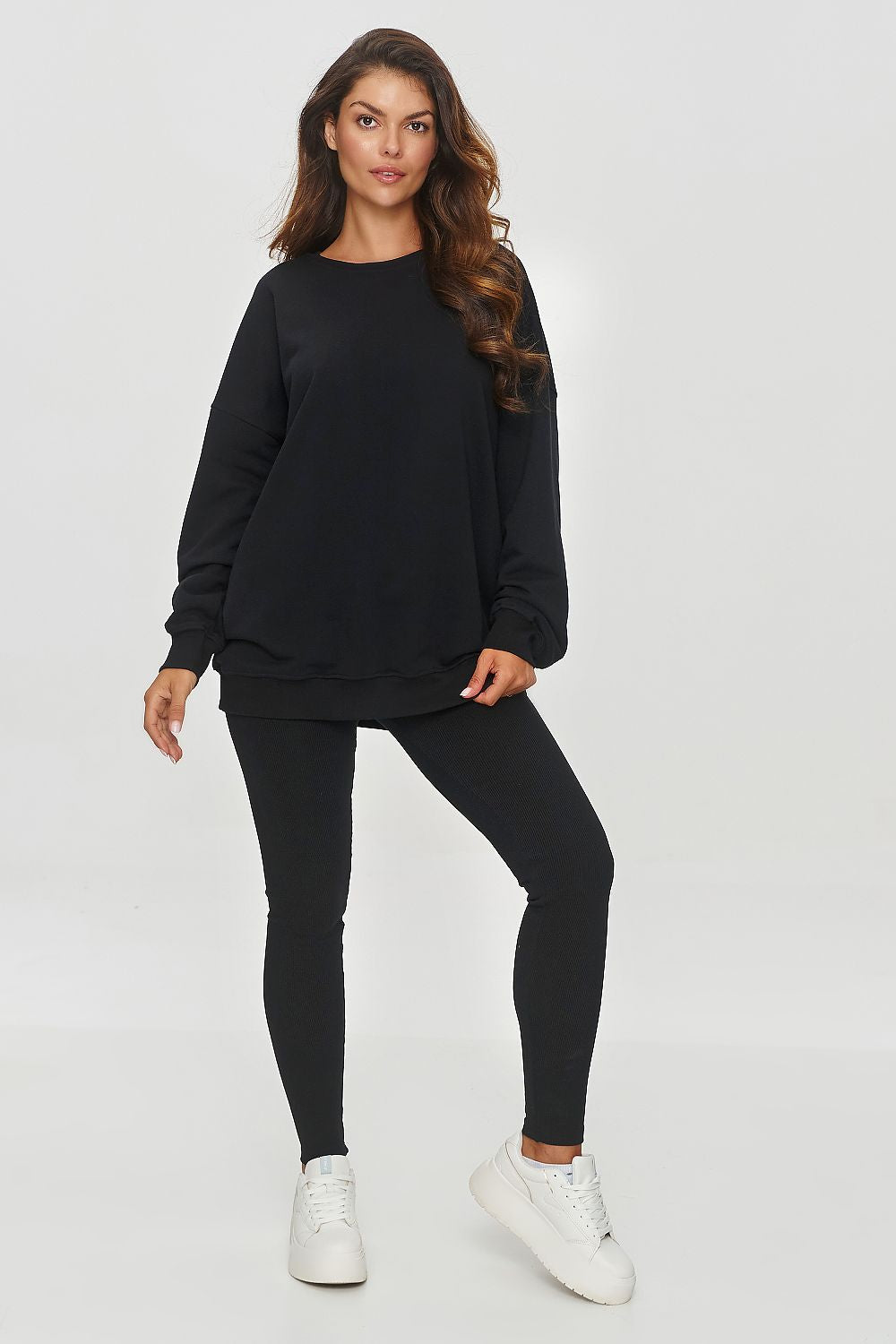 Lange leggings model 209665 Makadamia