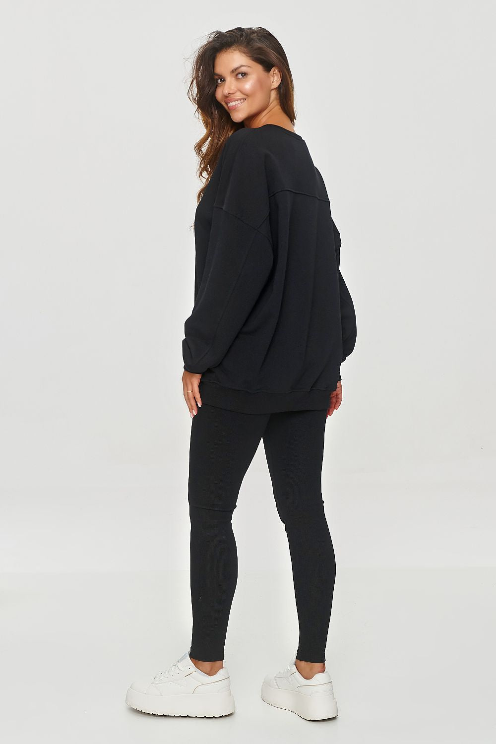Lange leggings model 209665 Makadamia