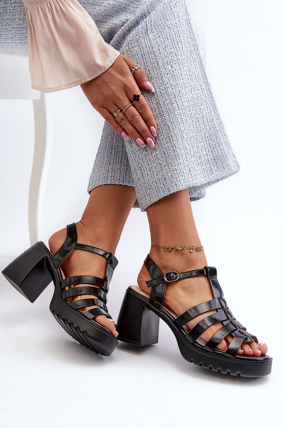 sandalen op hak model 211947 Step in style