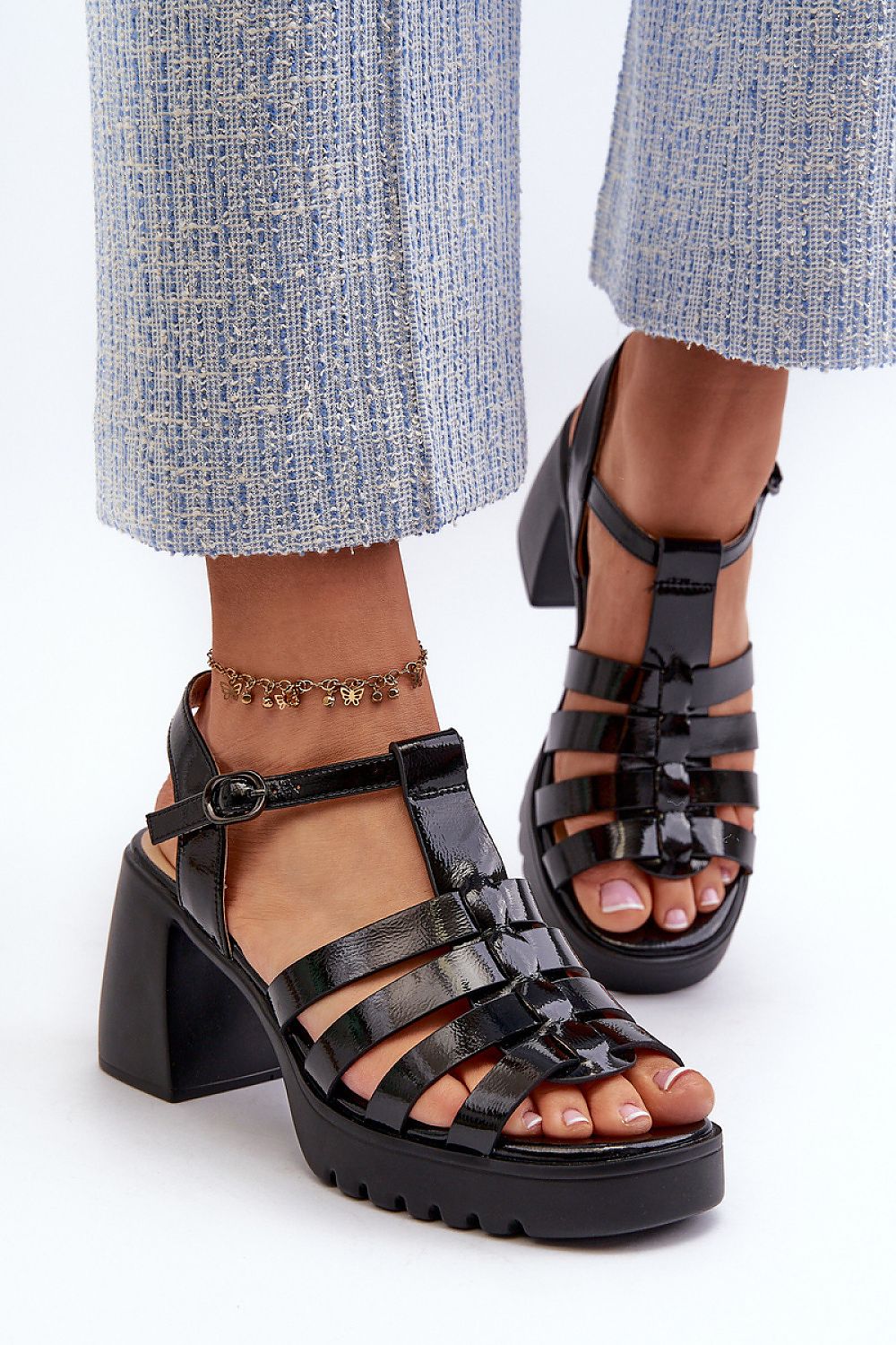sandalen op hak model 211947 Step in style
