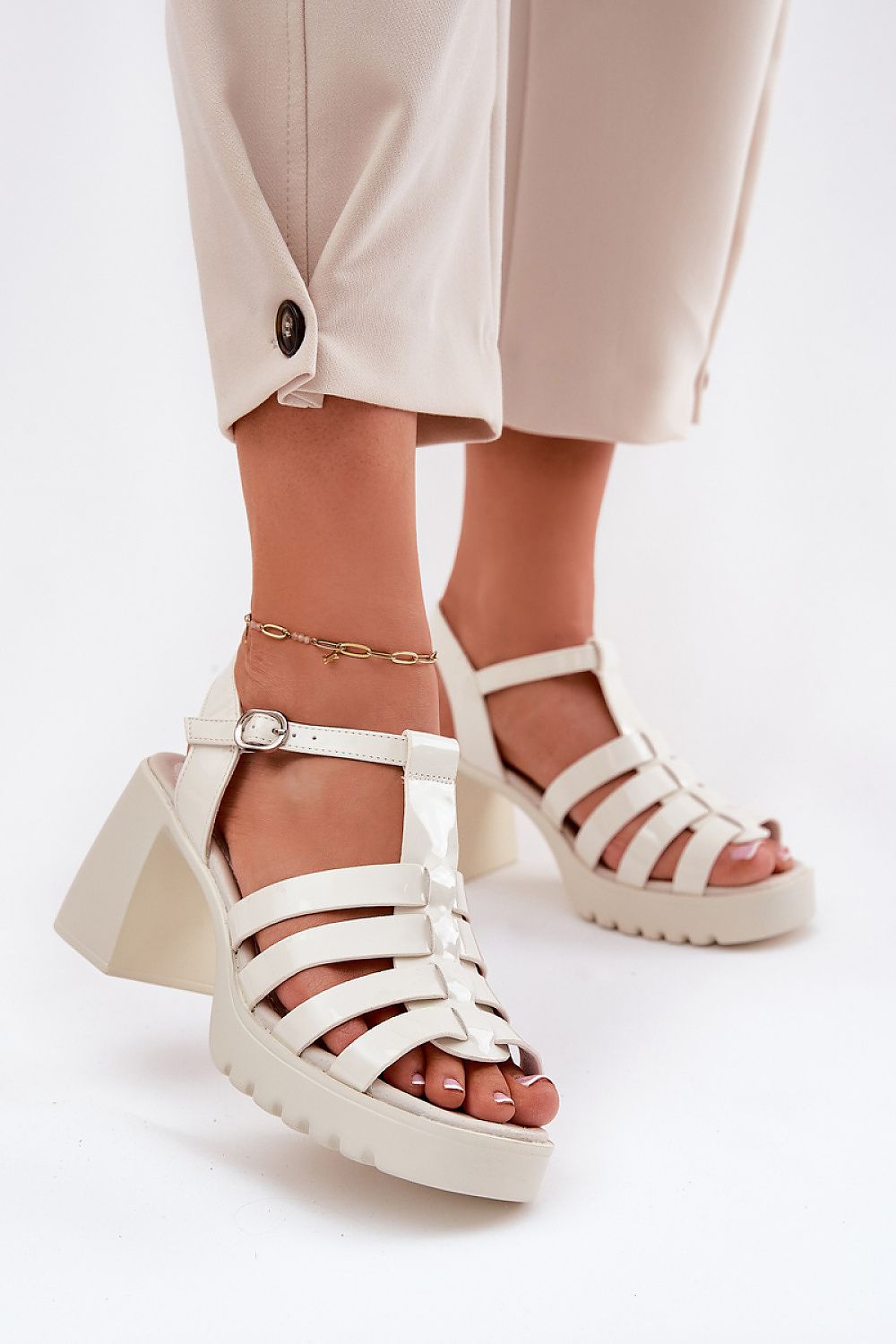 sandalen op hak model 212575 Step in style