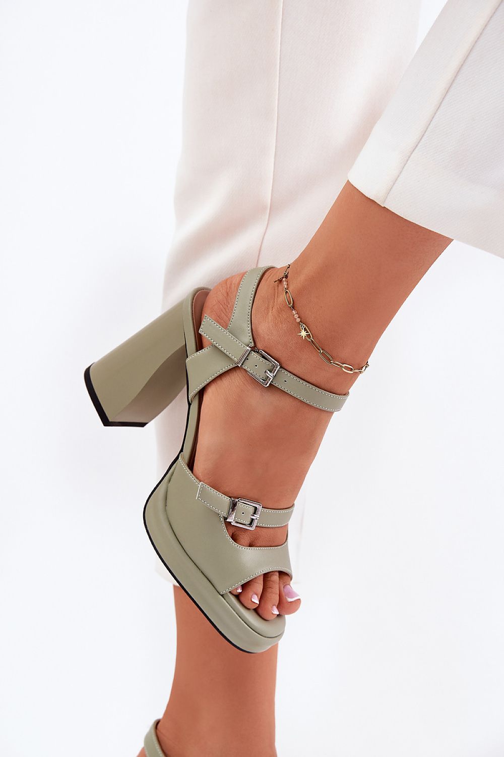 sandalen op hak model 212825 Step in style