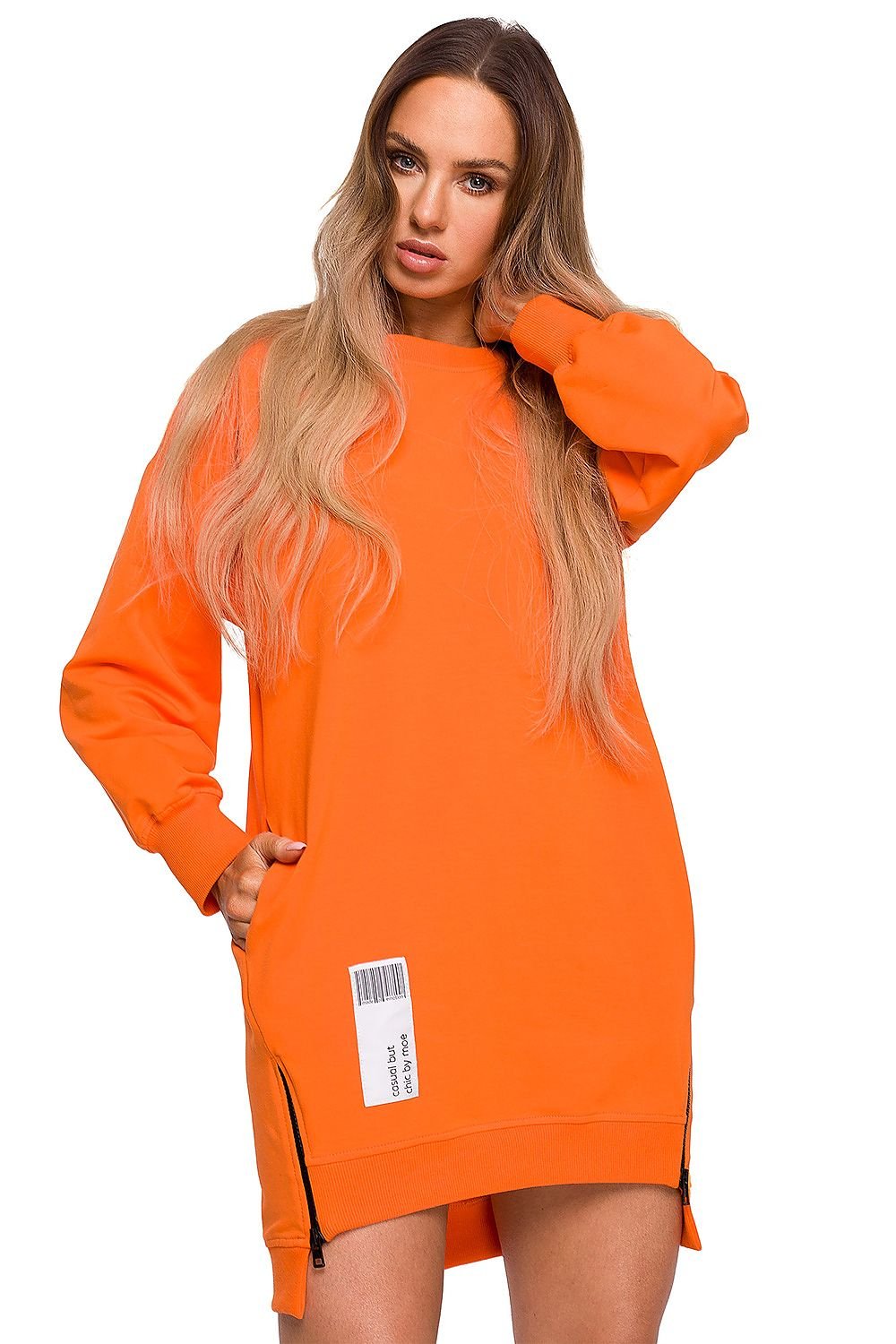 dress Sukienka Model MOE676 Cukierkowy Róż - Moe