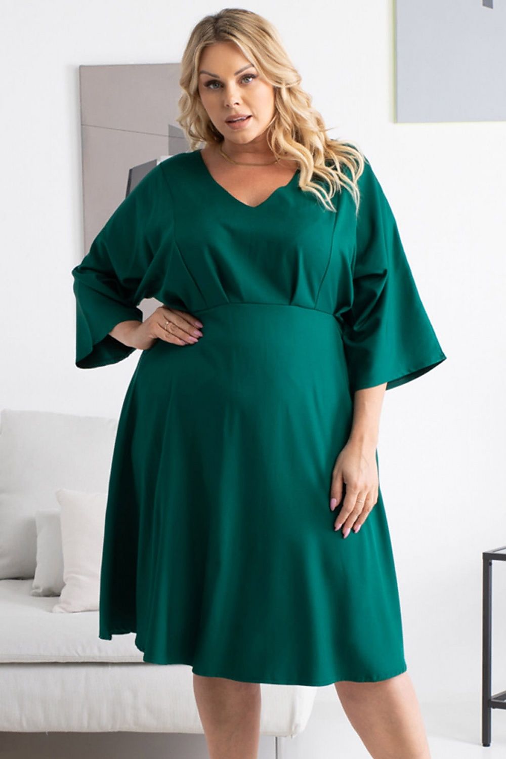 Plus size jurk model 168958 Karko