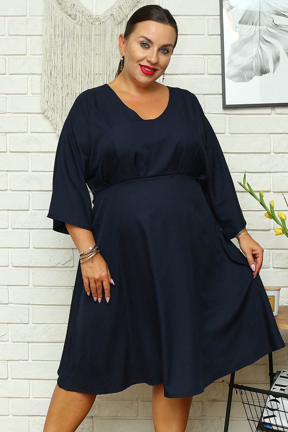 Plus size jurk model 168960 Karko