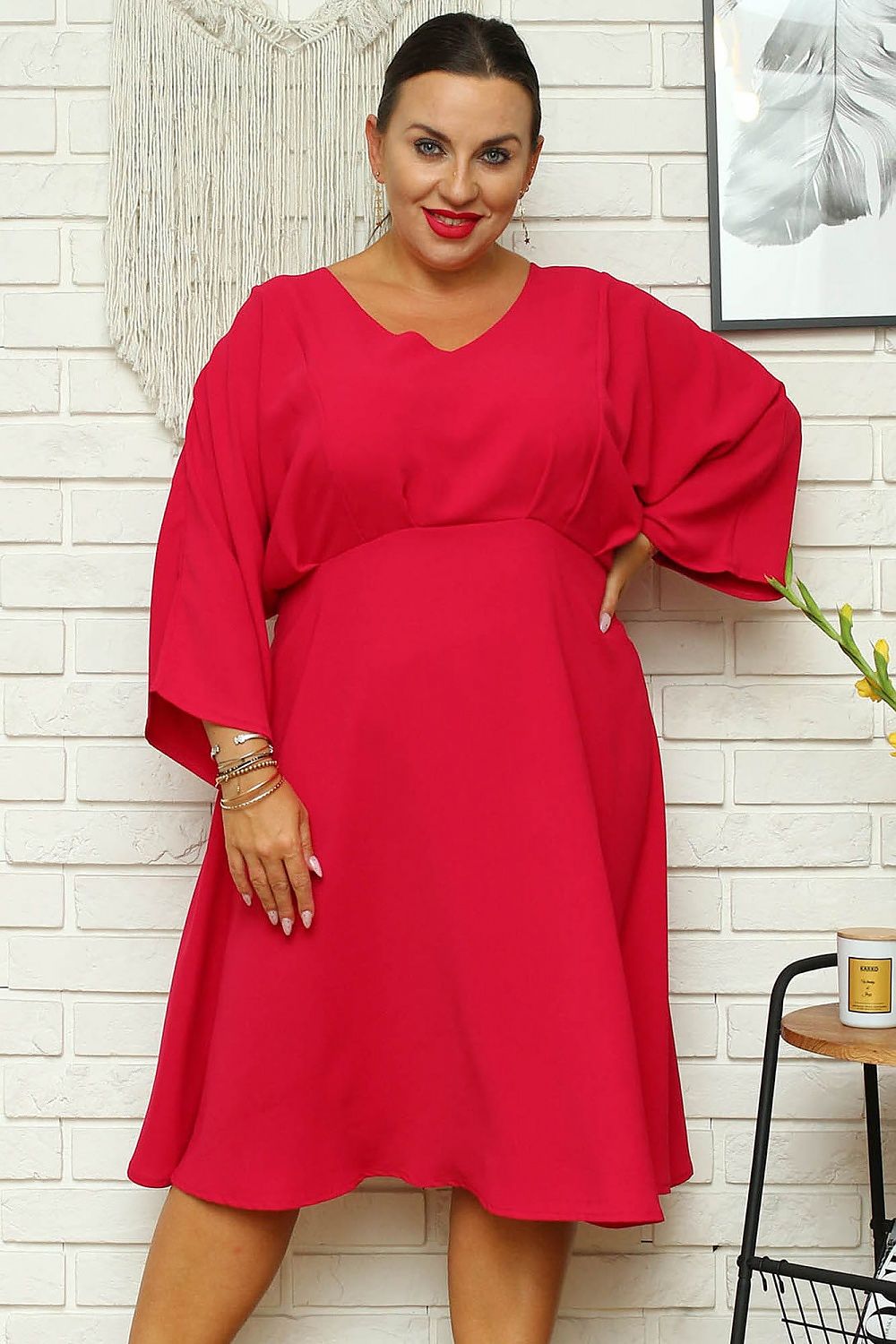 Plus size jurk model 168961 Karko