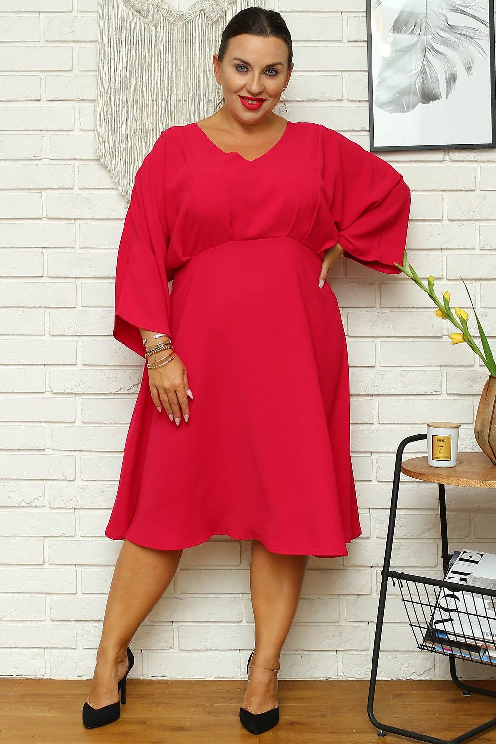 Plus size jurk model 168961 Karko