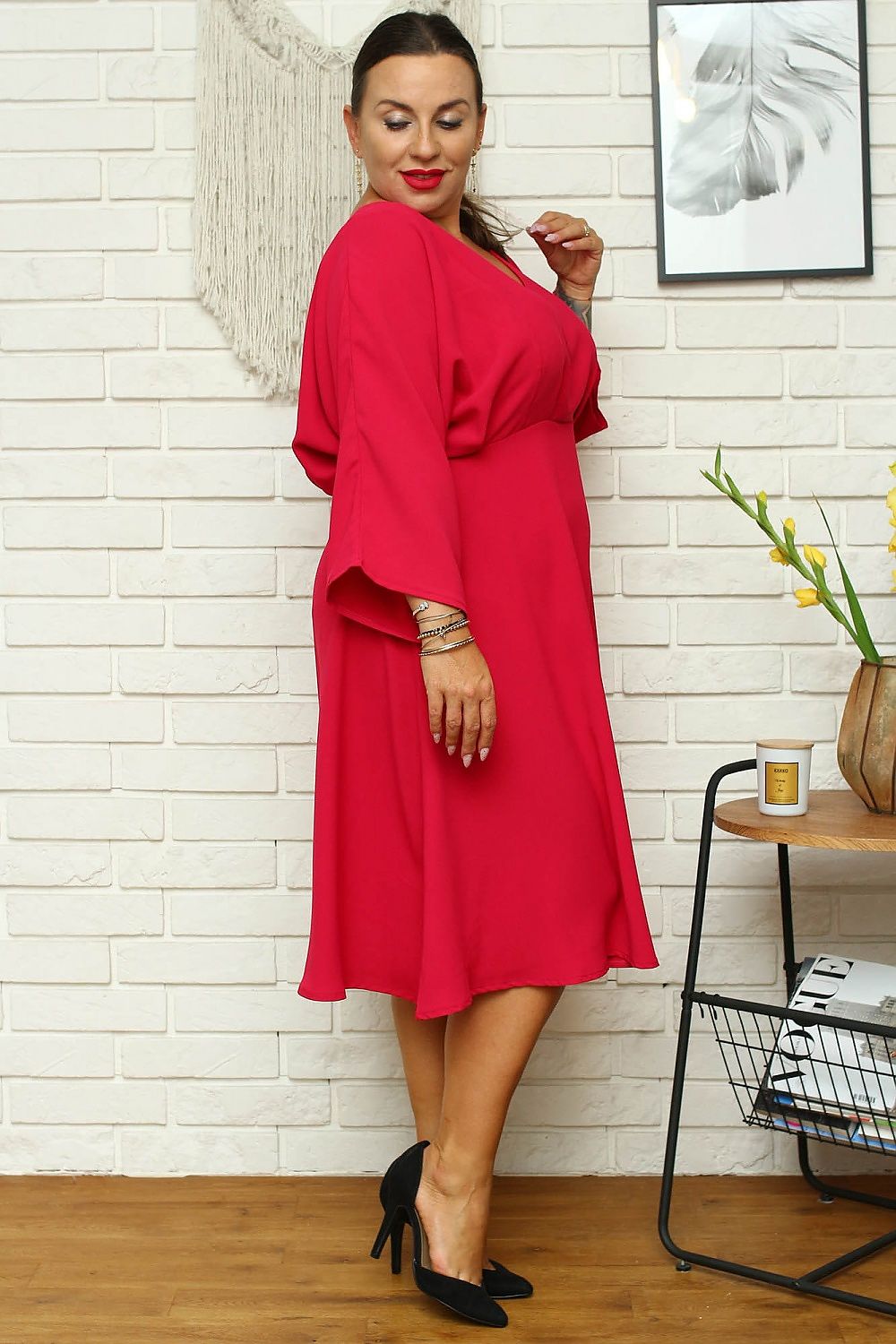 Plus size jurk model 168961 Karko