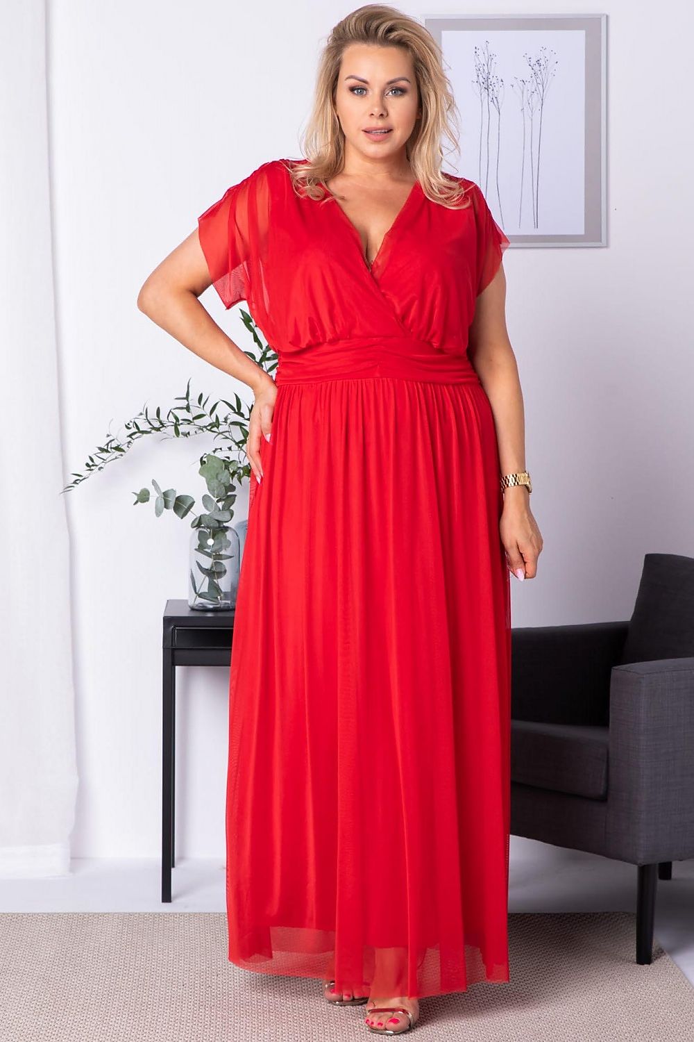 Plus size jurk model 175249 Karko