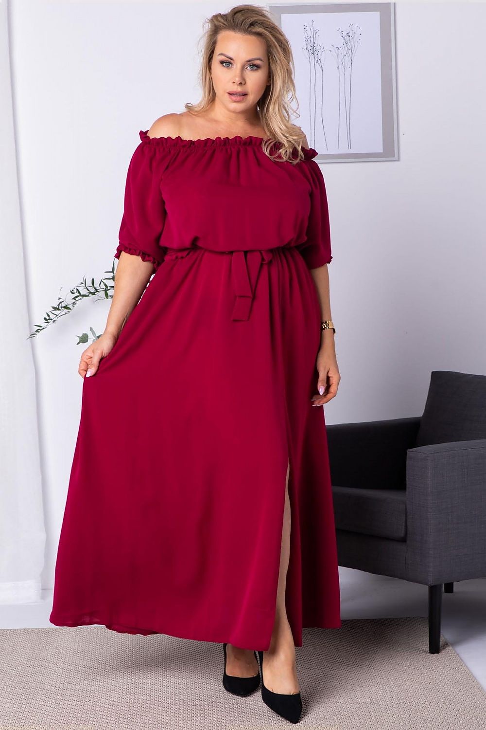 Plus size jurk model 182179 Karko