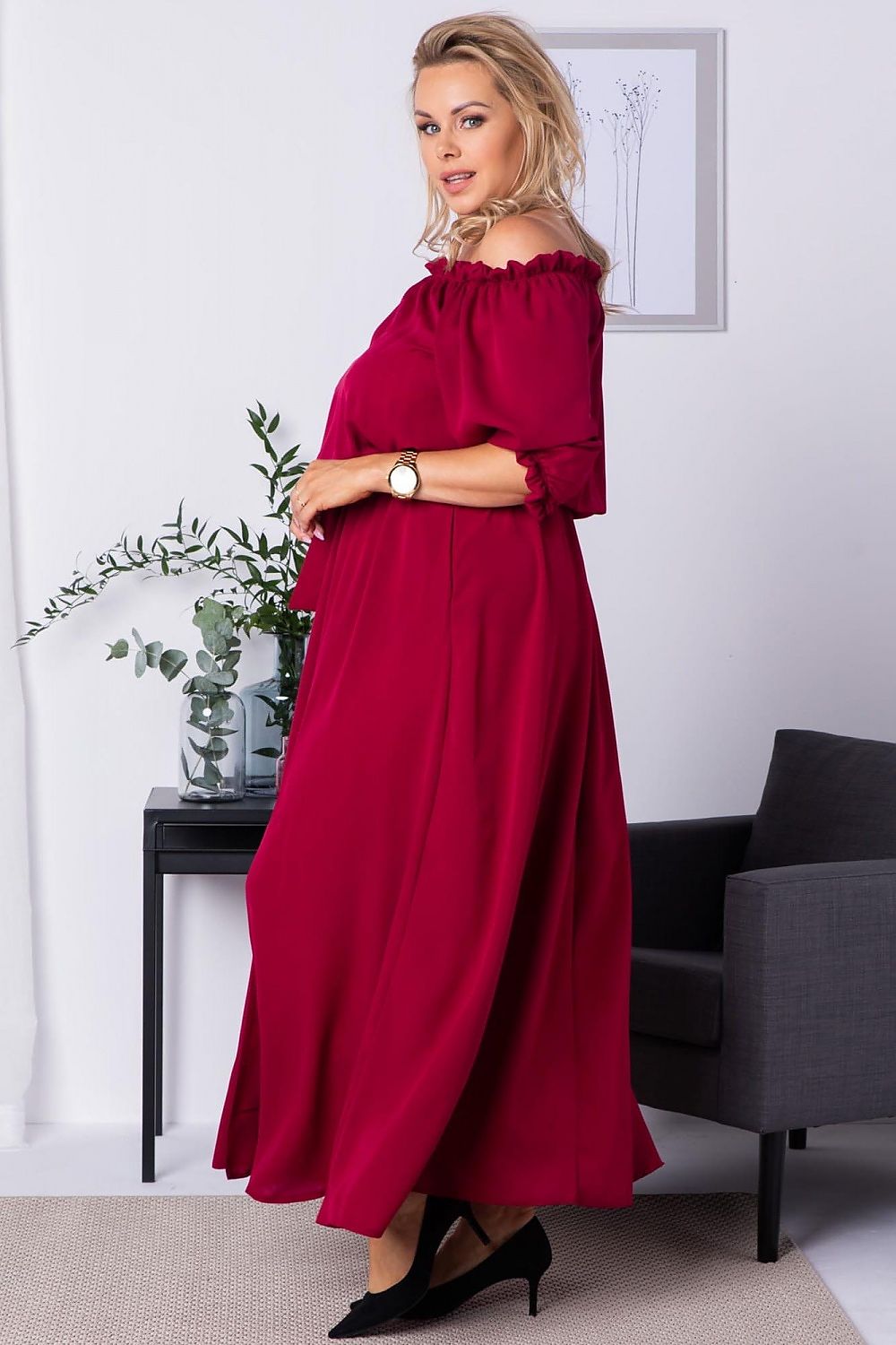 Plus size jurk model 182179 Karko