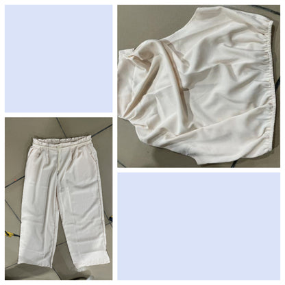 Zomerset casual  buiktopje met broek en wijde pijpen 2-delig set - PrizQ