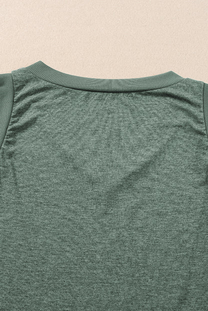 Zwarte gebreide V-hals Tanktop - PrizQ