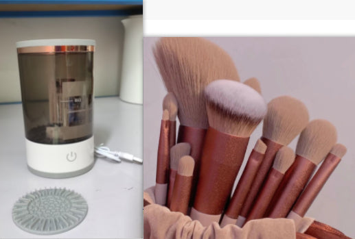 Women Eye Shadow Brush Cleaning Tool Portable Electric Makeup Brush Cleaner Machine With USB Charging Automatic Cosmetic Brush - PrizQ