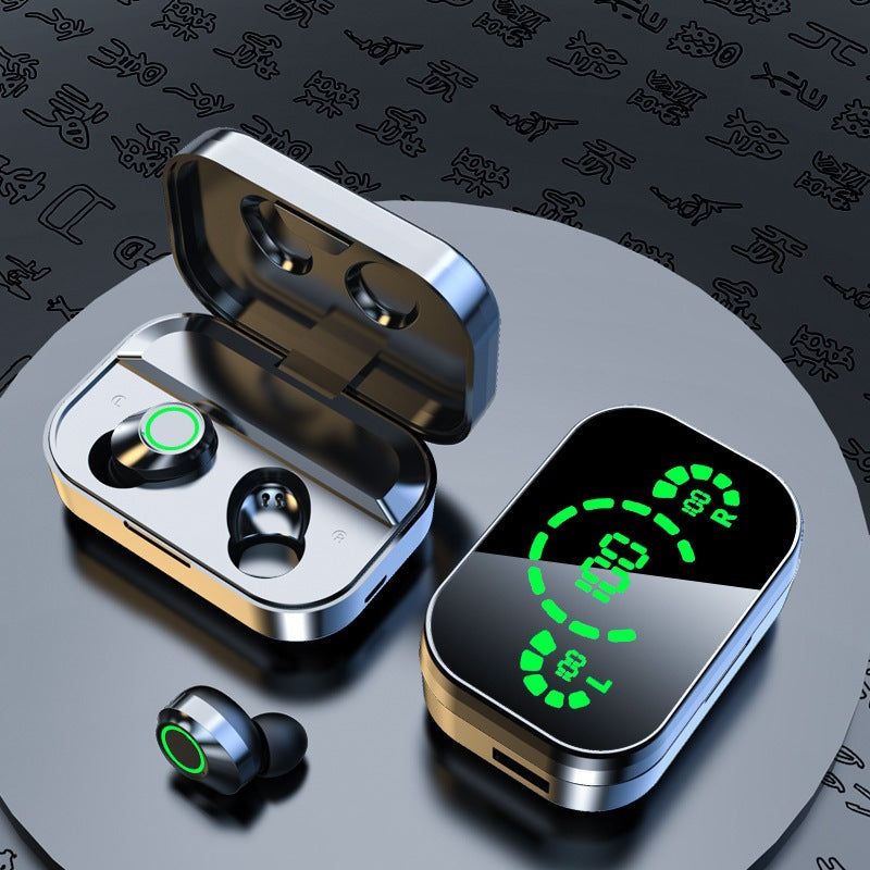 YD03 Wireless Bluetooth Headset TWS Large Screen Smart Digital Display In Ear Breathing Light - PrizQ
