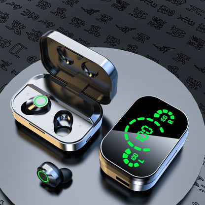 YD03 Wireless Bluetooth Headset TWS Large Screen Smart Digital Display In Ear Breathing Light - PrizQ