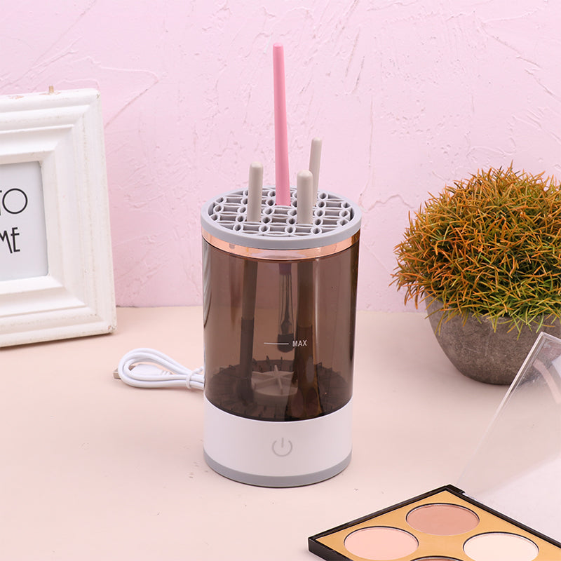 Women Eye Shadow Brush Cleaning Tool Portable Electric Makeup Brush Cleaner Machine With USB Charging Automatic Cosmetic Brush - PrizQ
