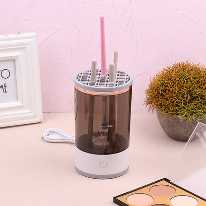Women Eye Shadow Brush Cleaning Tool Portable Electric Makeup Brush Cleaner Machine With USB Charging Automatic Cosmetic Brush - PrizQ