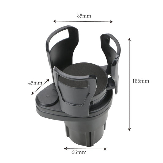 2-In-1 dubbele bekerhouder – Ruimtebesparend, 360° draaibare basis, veilige opslag - PrizQ