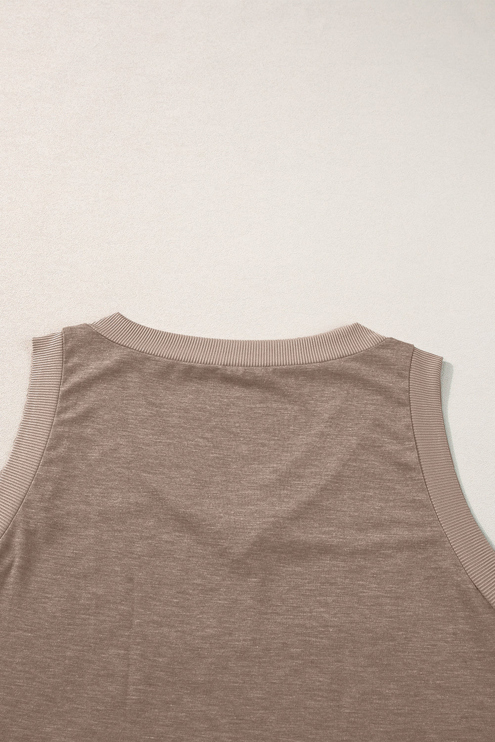 Zwarte gebreide V-hals Tanktop - PrizQ