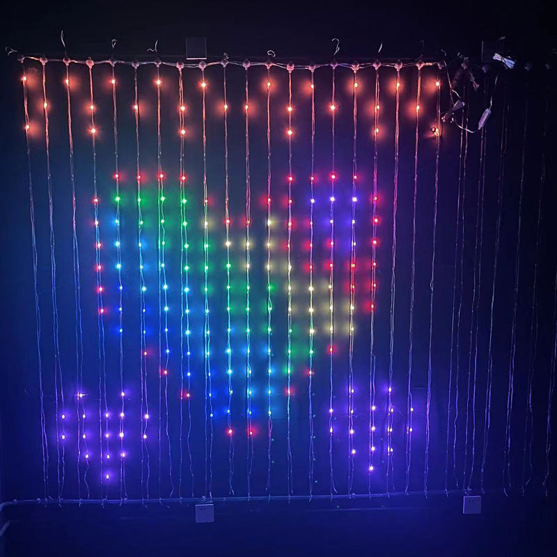 Smart LED RGB Gordijn met afstandsbediening - PrizQ