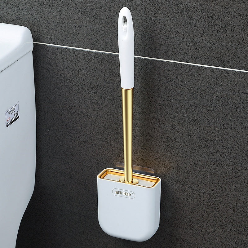 Muurbevestigde Siliconen Toiletborstel – Voor Grondige Reiniging Zonder Lastige Hoeken of Openingen - PrizQ