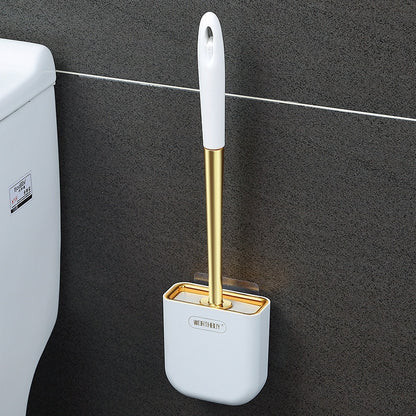 Muurbevestigde Siliconen Toiletborstel – Voor Grondige Reiniging Zonder Lastige Hoeken of Openingen - PrizQ