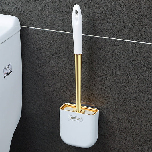 Muurbevestigde Siliconen Toiletborstel – Voor Grondige Reiniging Zonder Lastige Hoeken of Openingen - PrizQ