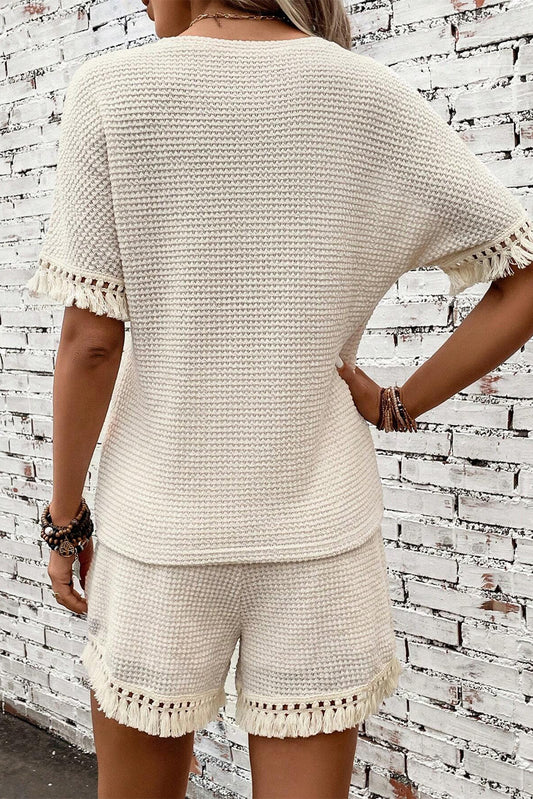 Beige kort twee-delig kledingstuk - PrizQ