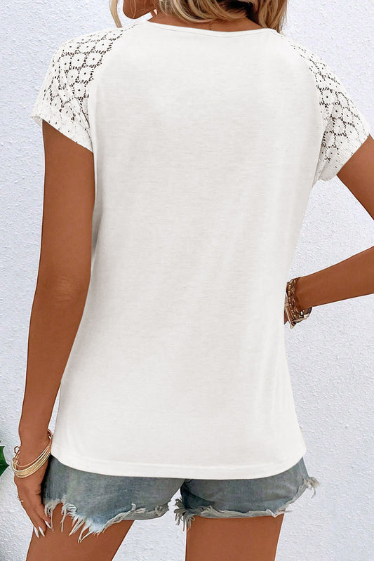 Zwarte top Lace Sleeve - PrizQ