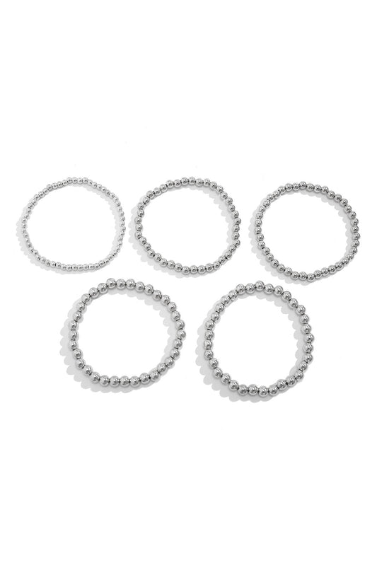 Zilverkleur kralenarmband - PrizQ