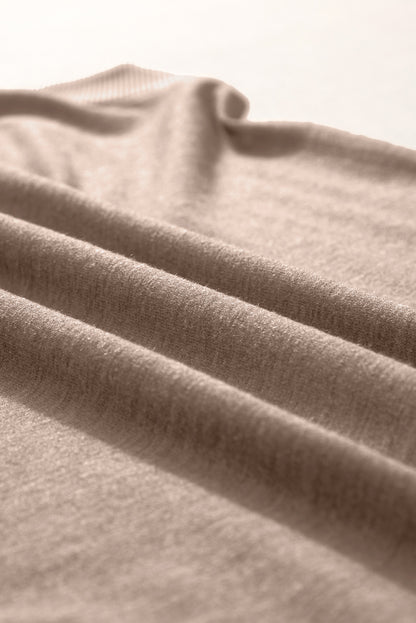Zwarte gebreide V-hals Tanktop - PrizQ